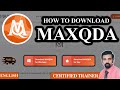 MAXQDA 2022 - How To Download For Free - Certified Trainer - Step by Step Guide - English!