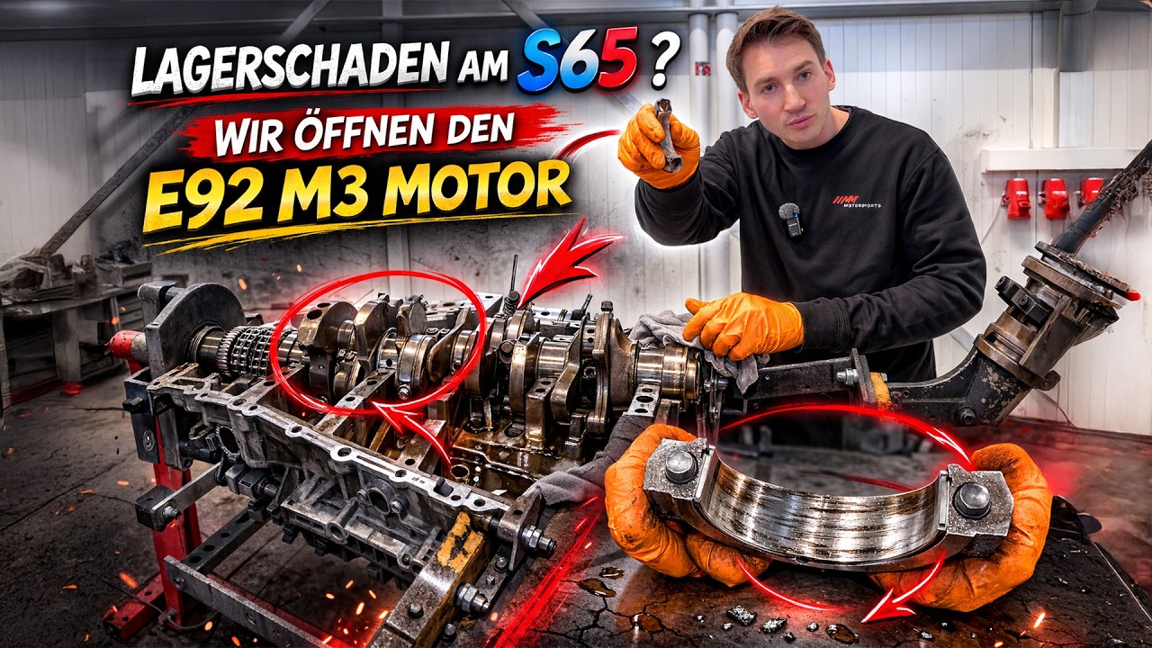LAGERSCHADEN am S65 ?! | WIR ÖFFNEN DEN E92 M3 MOTOR von @PhilippKaess  - MX Motorsports
