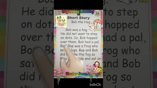 Kindergarten Reading -Short o Paragraph for kids 5 to 6 years old