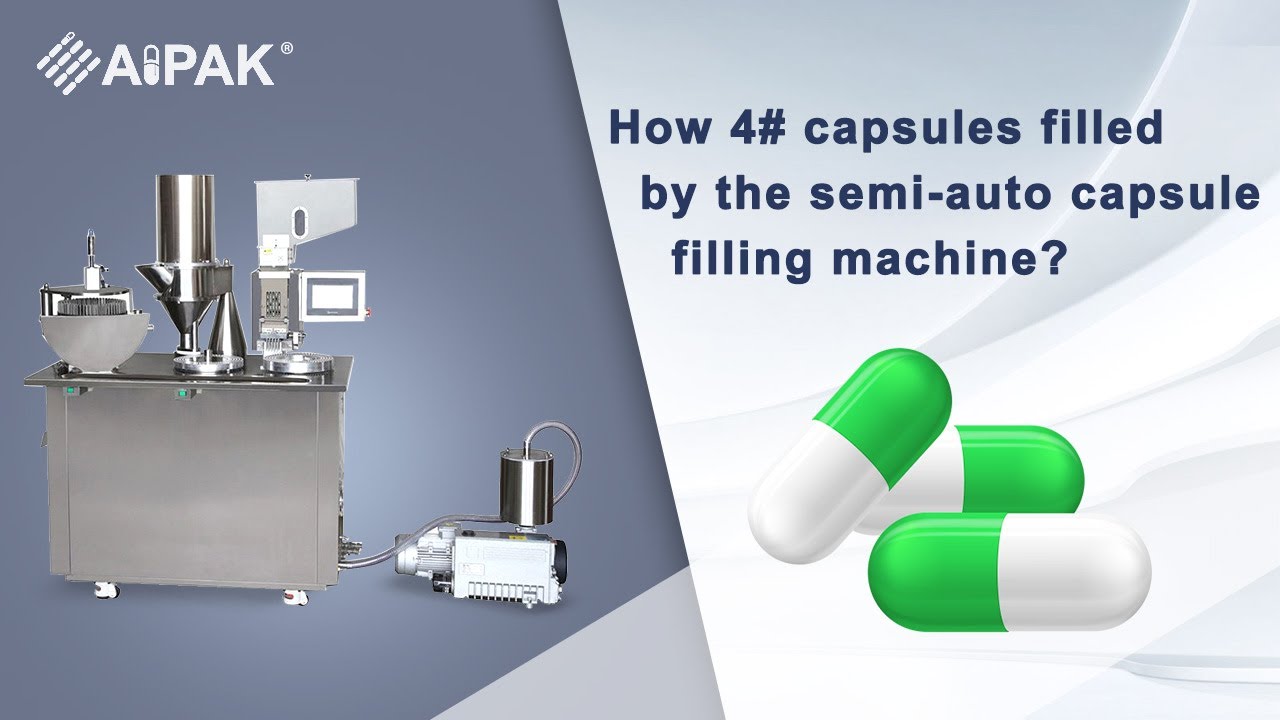 How 4# capsules filled by the semi-auto capsule filling machine? - YouTube