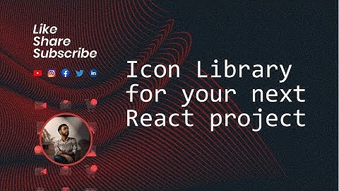 Icon Library for your next React project