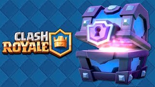 CLASH ROYALE - A MINHA PRIMEIRA LENDÁRIA, ABRINDO BAÚS SUPER MÁGICOS E MAGICOS