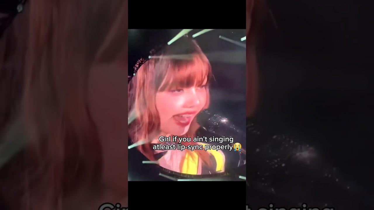 atp she can't even lip-sync😭😭 #lisa #blackpink #kpop #kpopedit #moonlight #rockstar