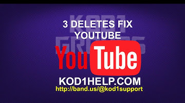 3 DELETES FIX KODI YOUTUBE