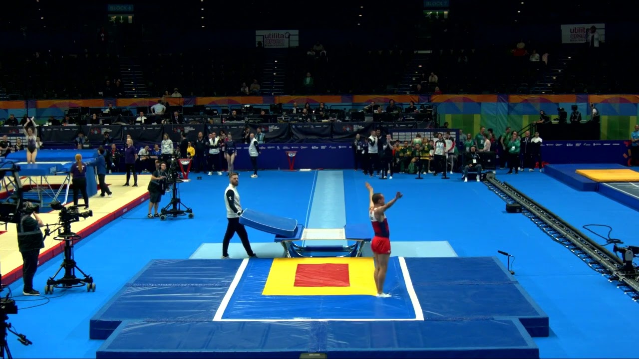 Youtube video: BERRIDGE Daniel (GBR)_M_2023 Trampoline Worlds_Qualification_Double Mini_R2