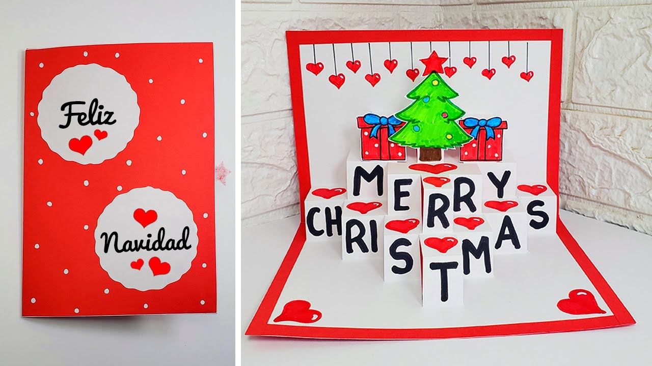 Leyfeng 3D Pop Up Tarjetas De Navidad Tarjetas De Felicitación
