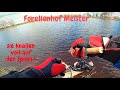 Forellenangeln Spoon mit Pose Meisters Forellenhof am großen See Trout Fishing Bienenmade Angeln