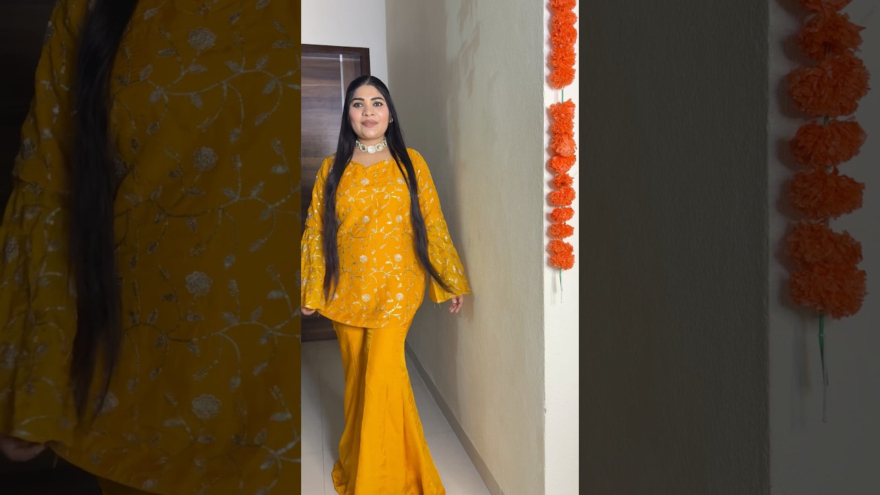Beutiful haldi outfit ideas from meesho hual / new arrivals kurta set 