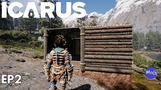 Conjunto de armadura ósea y nuestra primera base | ICARUS Ep2 screenshot 5