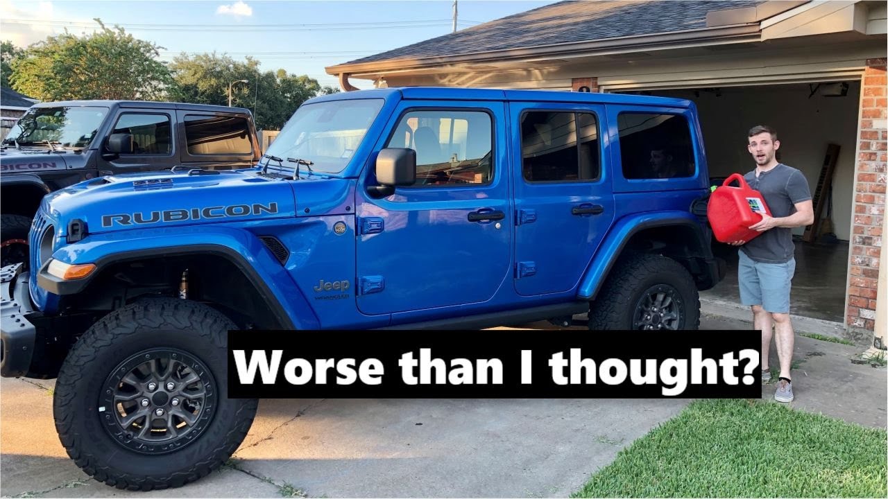 First Road Trip in the Wrangler 392 and MPG TEST!! - YouTube