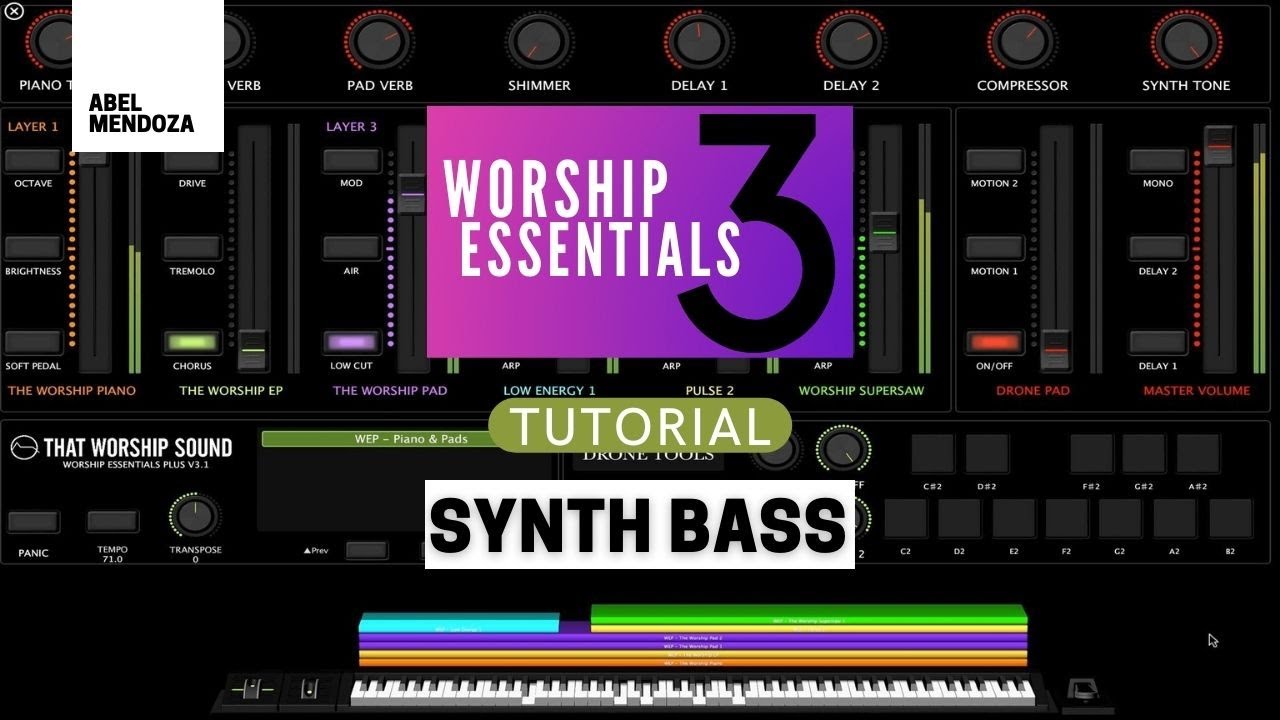 Worship Essentials 3 Tutorial (Synth Bass) YouTube