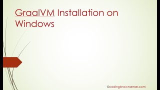 Graal Setup in Windows