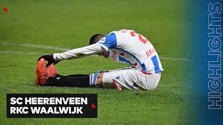 Goede eerste helft levert niets op... | Highlights sc Heerenveen - RKC Waalwijk