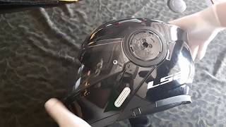 LS2 FF902 demontaż wizjera i instalacja Pinlocka/ Helmet visor removal and  Pinlock installation - YouTube