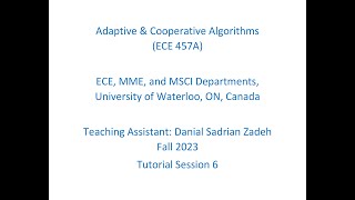 Adaptive & Coop. Algo., F23(T6): Nelder-Mead functions in Python & Matlab, Intro. to Game Theory