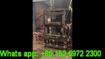 SYN4-5 Full automatic hydraulic press interlocking block production line | lego brick machine