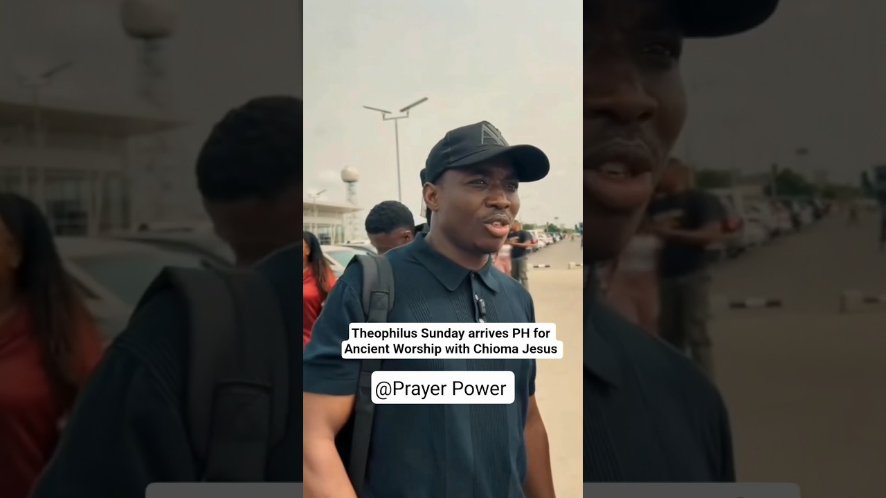 Min Theophilus Sunday arrives Port Harcourt for Ancient Worship with Mama Chioma Jesus #shorts