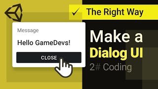Popup window in Unity [ Part 2 : Coding ]