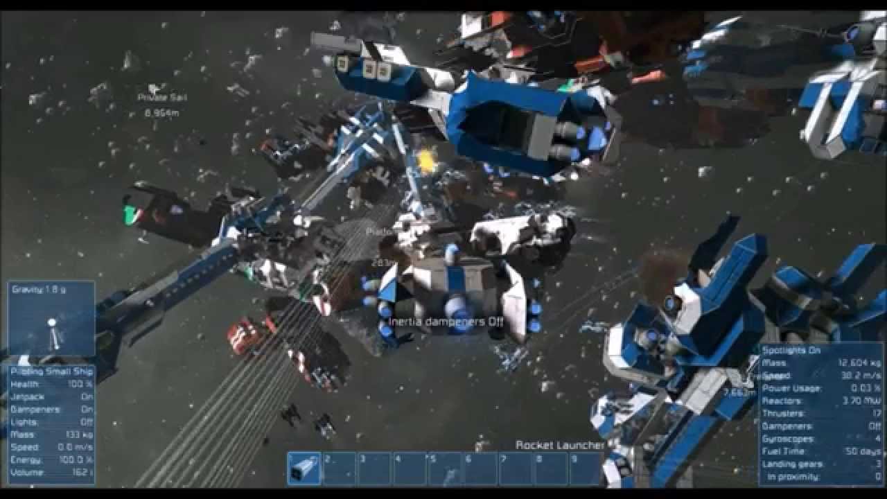 Space Engineers - Epic huge fleet battle! - YouTube