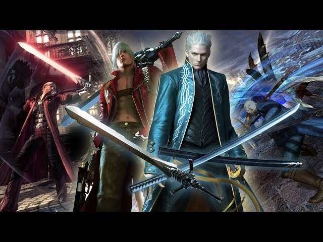 Devil May Cry 3 Dante's Awakening Vergil Yamato Cosplay Weapons