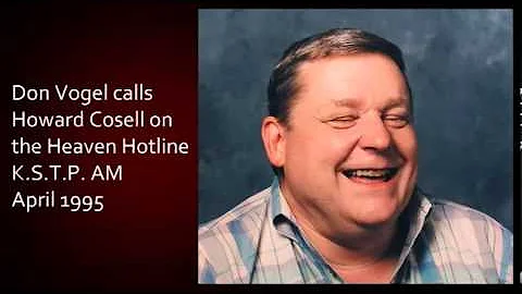 Don Vogel Howard Cosell Heaven Hotline