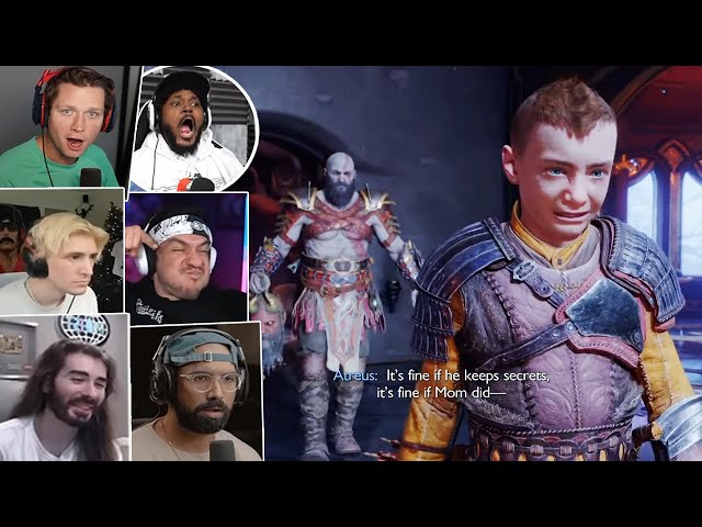 Broks reaction on how tall Atreus has become Scene - God Of War Ragnarok 