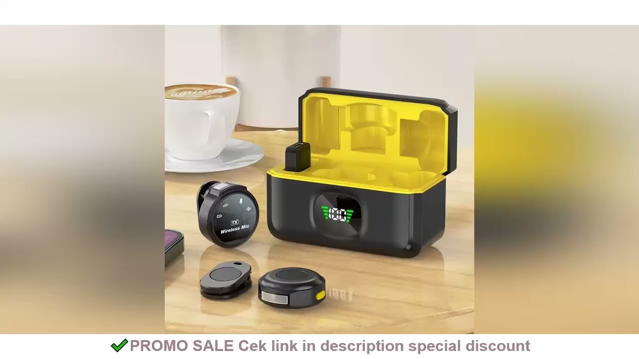 XinMic Wireless Lavalier Lapel Microphone Noise Cancel Live Game iPhone iPad Android Type-C Phone Ou