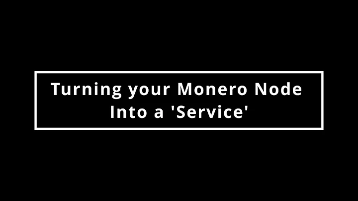 00x02 - Turning Your Node into a Service