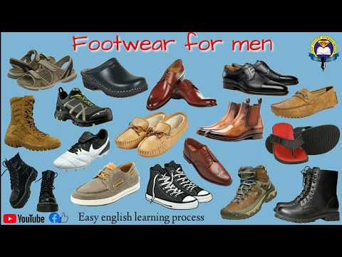 Gents Shoes Vocabulary | Gents Shoes Name In English | Gents footwear |Easy English Learning