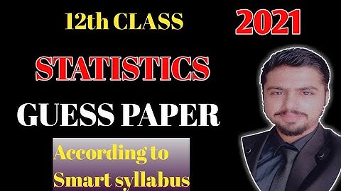 statistics guess paper 12th class 2021