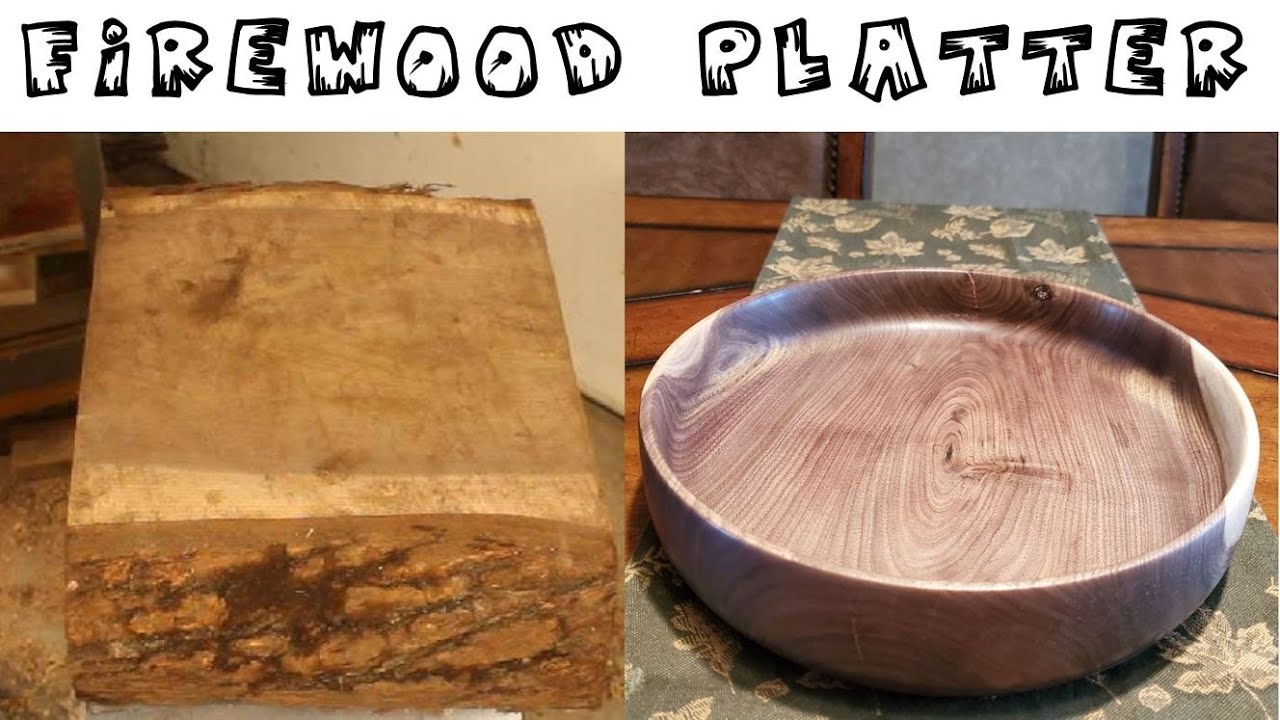 25 cent walnut bowl/tray from firewood YouTube