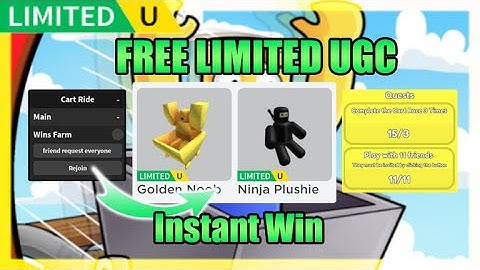 [FREE LIMITED UGC] Cart Ride Script • Instant Win [Roblox] 2023