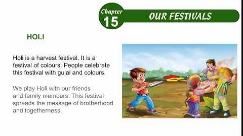 Environmental Studies Class 2 Chapter 15,Our Festivals,Part02