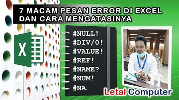 7 Macam Pesan Error di Excel dan Cara Mengatasinya