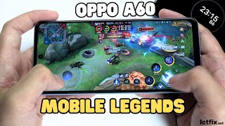 Oppo A60 Mobile Legends Gaming test MLBB | Snapdragon 680, 90Hz Display