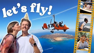 Flying over the Canary Islands | Things to do in Fuerteventura (B-day edition)