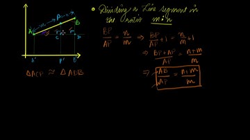 Cartesian Coordinates | Line segment divided in the ratio m:n