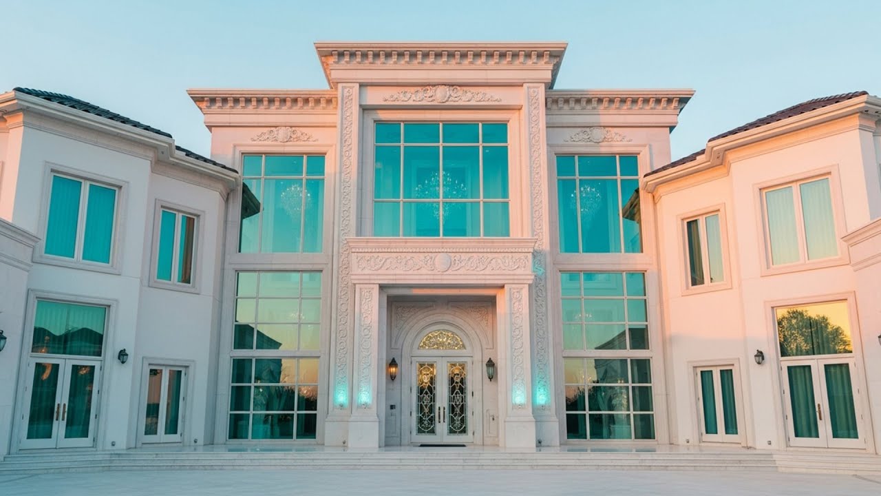 “Inside the Most Heavenly White & Turquoise Mansion | Ultra Luxury Modern Home Tour 2025”