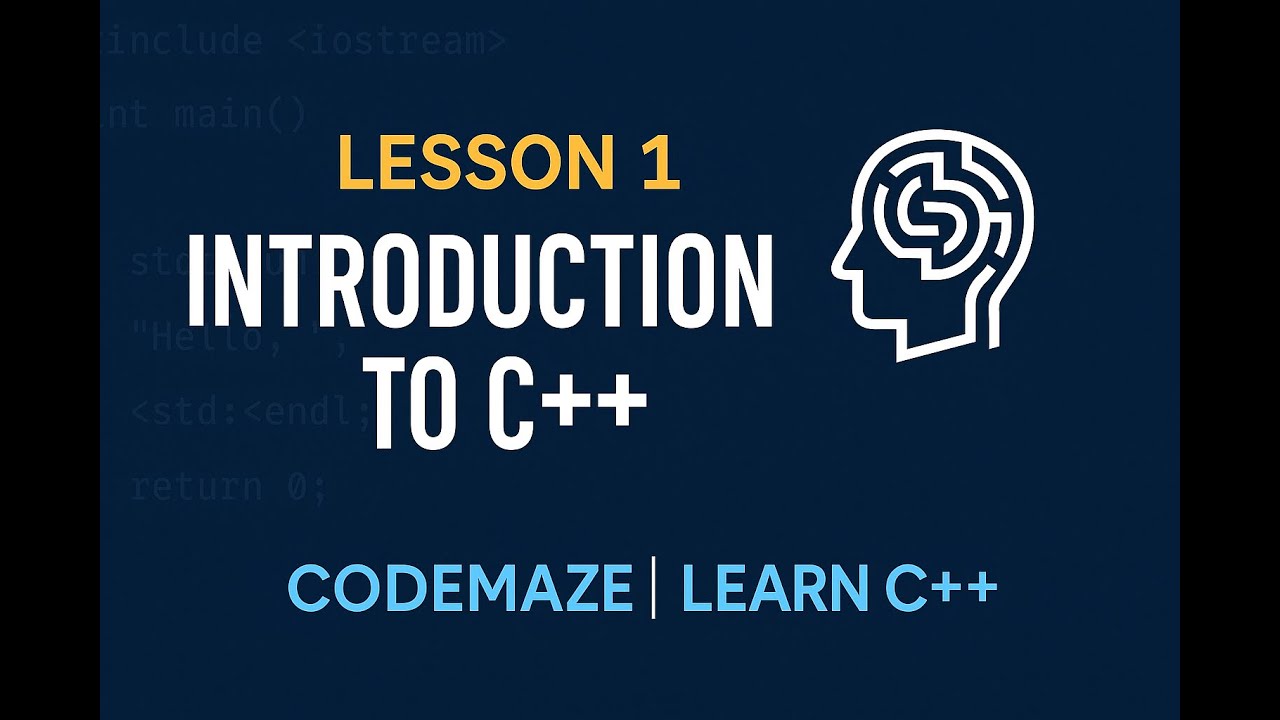 Introduction to C++ for Beginners | CodeMaze Lesson 1 - YouTube