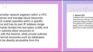 Introduction to VPC in AWS