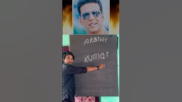 Akshay Kumar Name With Drawing 😱 #shorts #short #youtubeshorts #akshaykumar #khiladi