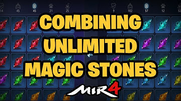 MIR4 Combining Magic Stones! | More Rare Magic Stones the better chance to get Epic Magic Stones?