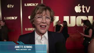 Annette Benning Carpet Interview at Apple TV s Lucky Premiere