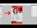 How to make id Card design in Photoshop | make beautiful id card design in Photoshop |