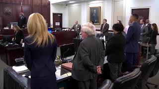 The jury presents their verdict for Devaunte Hill and James Cowan (TIME MAY VARY)