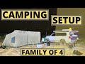 FAMILY OF 4 CAMPING SETUP | How to pack and what to bring? | Our essential gear | Oztent RV | Kids