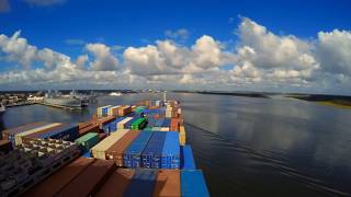 Time-lapse : Transatlantic journey of container ship Buxcoast