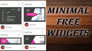Free Beautiful Minimal widgets for android screenshot 5