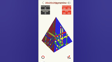 Scrambling 😲🤔😱20x20 pyraminx cube @crazycubing07