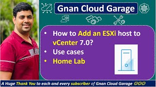 7. How to Add an ESXi host to vCenter 7.0  | Use cases | Home Lab